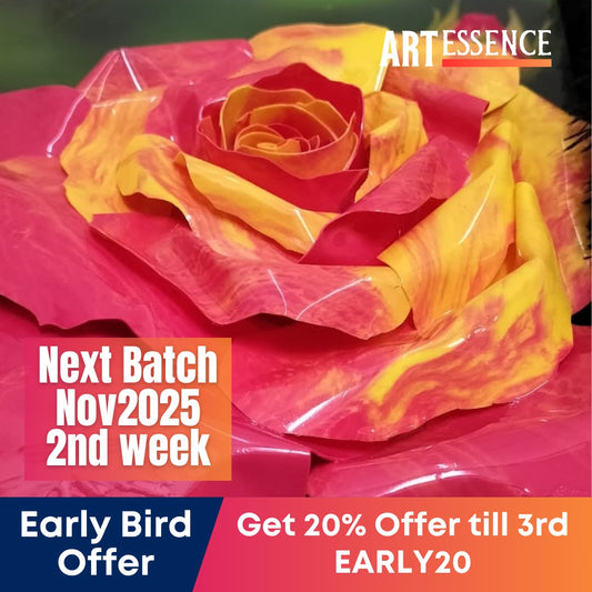 Learn to make realistic 3D rose