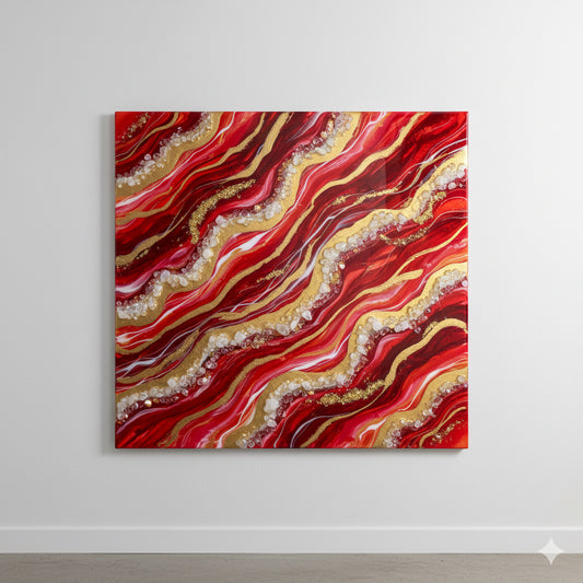 Learn to make abstract resin art